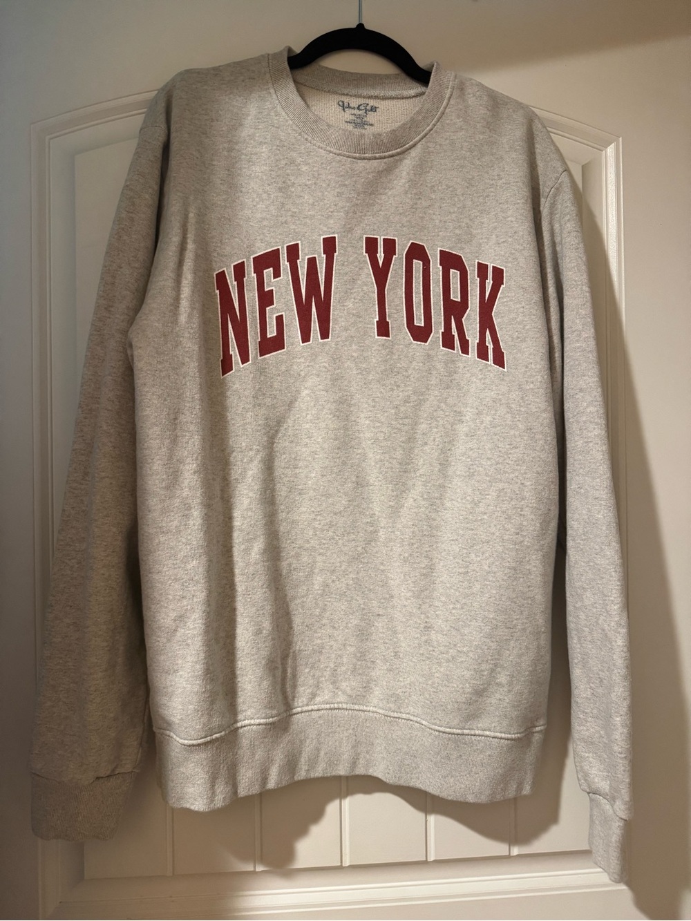 Brandy Melville/John Galt Light Gray Crewneck Sweatshirt L/XL